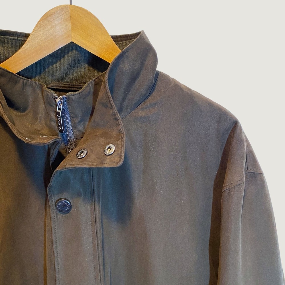 Jos. A. Bank Field Jacket Mens XXL Brown Excellent Plaid Lined Full Zip Utility